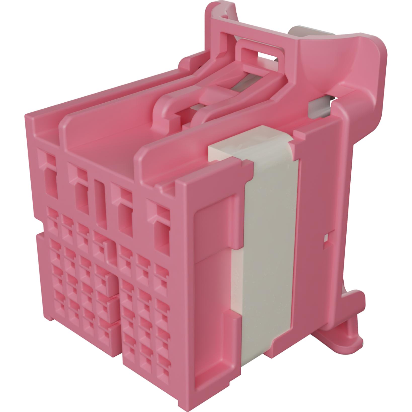 Molex-1600280015 Steckverbinderleisten und Leiterplattenbuchsen Stak50H Rcpt Assy 32Ckt Pink Key 5