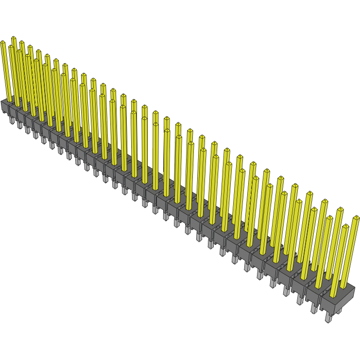 Samtec-HTSW-131-15-L-D Steckverbinderleisten und Leiterplattenbuchsen Conn Unshrouded Header HDR 62 POS 2.54mm Solder ST Top Entry Thru-Hole Bulk