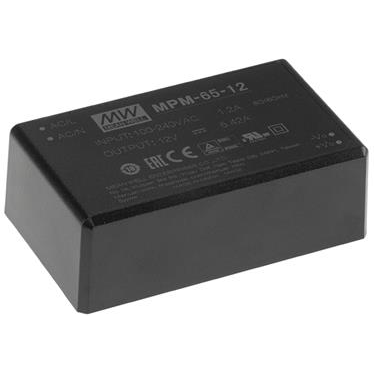 Mean Well Enterprises-MPM-65-48 Alimentazione da CA a CC AC/DC Power Supply Single-OUT 48V 1.49A 71.5W 4-Pin Carton