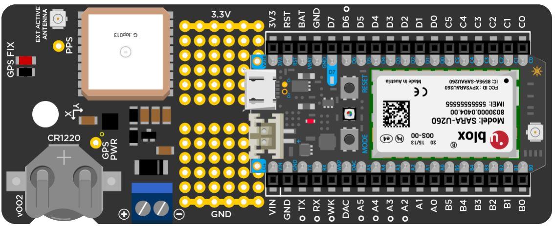 Particle Inc-ASSET3G270 RF/Drahtlos-Entwicklungsplatinen und Kits ASSET3G270 Particle Inc RF/Wireless Development Boards & Kits SARA-U270 Cellular Module Shield Board - Arrow.com