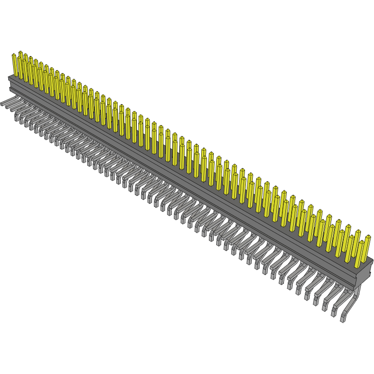 Samtec-FTSH-150-04-L-MT Piastre connettori e prese PCB Conn Unshrouded Header HDR 100 POS 1.27mm Solder RA Side Entry SMD/Thru-Hole TIGER CLAW™ Tube
