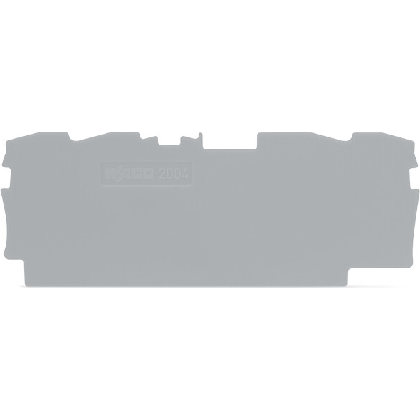 WAGO-2004-1491 Steckverbinderzubehör Connector Accessories End and Intermediate Plate Straight Polyamide 6/6 Gray Box