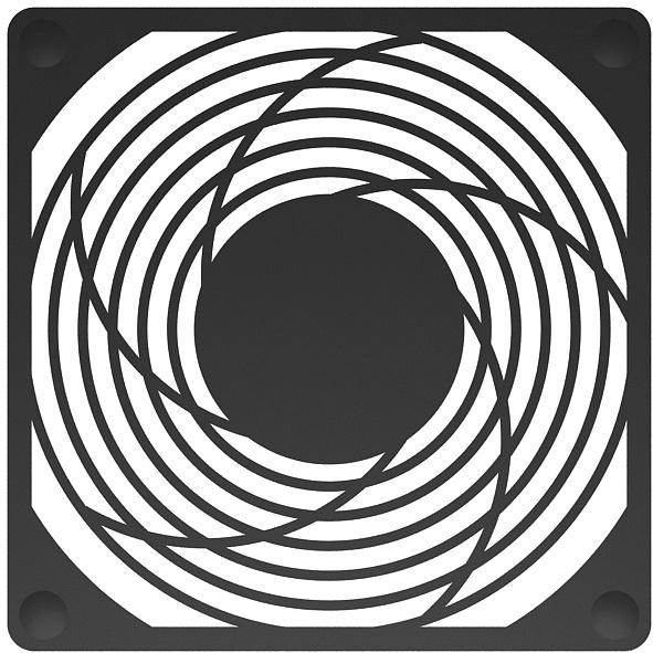 GardTec-SC120-P51 Accessoire de gestion thermique Thrml Mgmt Access Fan Guard 120mm Plastic