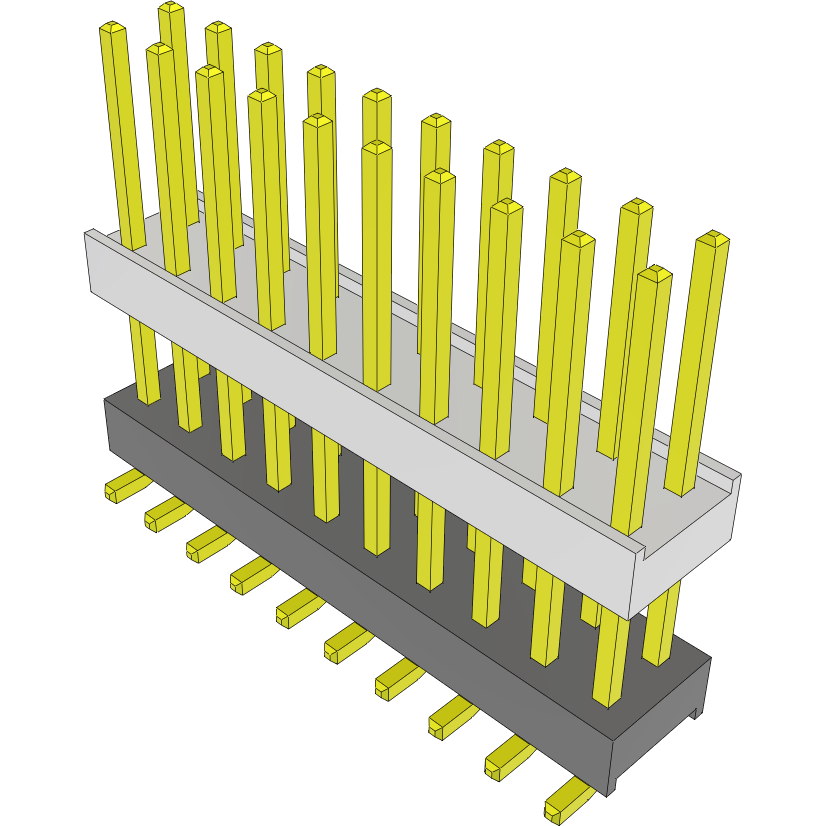 Samtec-HW-10-10-G-D-445-SM-A Steckverbinderleisten und Leiterplattenbuchsen Conn Board Stacker HDR 20 POS 2.54mm Solder ST Top Entry SMD Tube