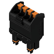 Weidmuller-1497500000 Blocchi terminali connettore PCB plug-in connector, female plug, 5.00 mm, Number of poles 4, 180Deg, PUSH IN with actuator, Tension-clamp connection, Box