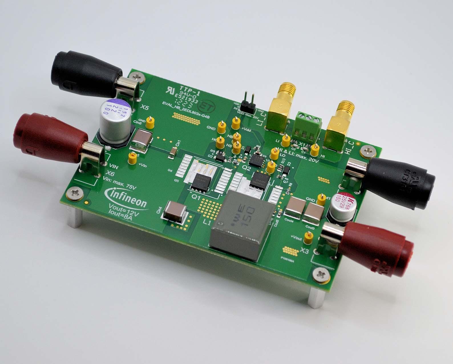 Infineon Technologies AG-EVALHB2EDL803XG4BTOBO1 Kit e schede di sviluppo gestione della potenza 2EDL803X-G4B Gate and Power Driver 12V Output Evaluation Board