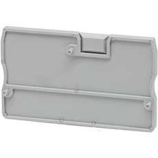 Same Sky (formerly CUI Devices)-TBDR-01-25-GY Accessori per connettori 2.5 mm Wire Size, UL94 V-0, Gray, DIN Rail Terminal Block End Cap