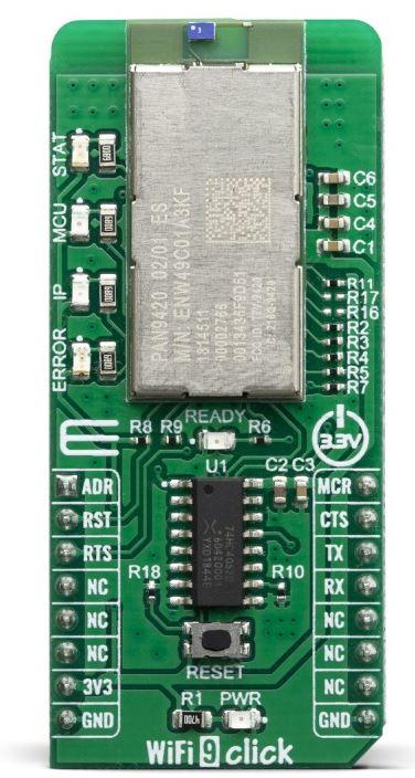MikroElektronika-MIKROE-3666 RF/Drahtlos-Entwicklungsplatinen und Kits PAN9420 802.15.4 LR-WPAN Click Board