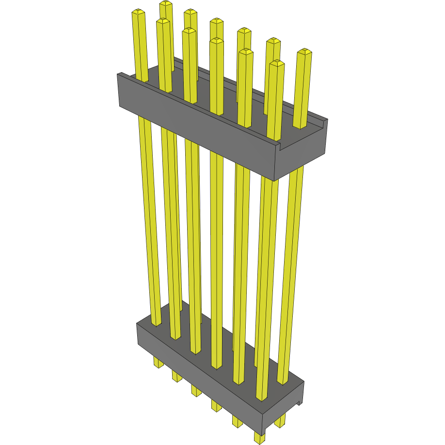 Samtec-DW-06-19-F-D-1035 Steckverbinderleisten und Leiterplattenbuchsen Conn Board Stacker HDR 12 POS 2.54mm Solder ST Top Entry Thru-Hole Bulk