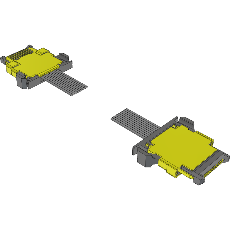 Samtec-FCF8-10-01-L-39.37-S-1 Kabelbaugruppen Koaxial Cable Assembly Coaxial 0.999m 38AWG Wire to Board to Wire to Board M-M Bag