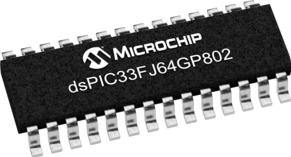 Microchip Technology-DSPIC33FJ64GP802-H/SO Microcontrollers - MCUs MCU 16-bit dsPIC RISC 64KB Flash 3.3V Automotive AEC-Q100 28-Pin SOIC W Tube
