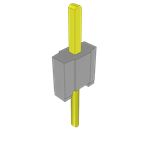 Conn Unshrouded Header HDR 1 POS Solder ST Top Entry Thru-Hole Layer