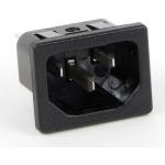 Switchcraft-EAC411040 Steckverbinder Conn Power M 3 POS 14.02mm Faston ST Panel Mount 3 Terminal 1 Port