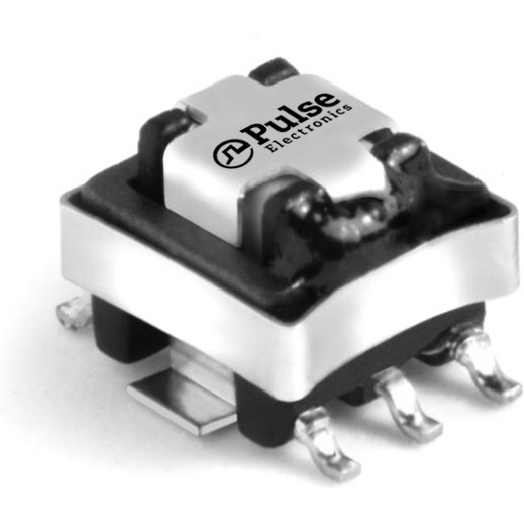 Pulse Electronics-P8208NLT Current Transformers Current Transformer 1:100 500Vrms 0.006Ohm Prim. DCR 6Ohm Sec. DCR 10000mA Prim. 6 Terminal Gull Wing SMD