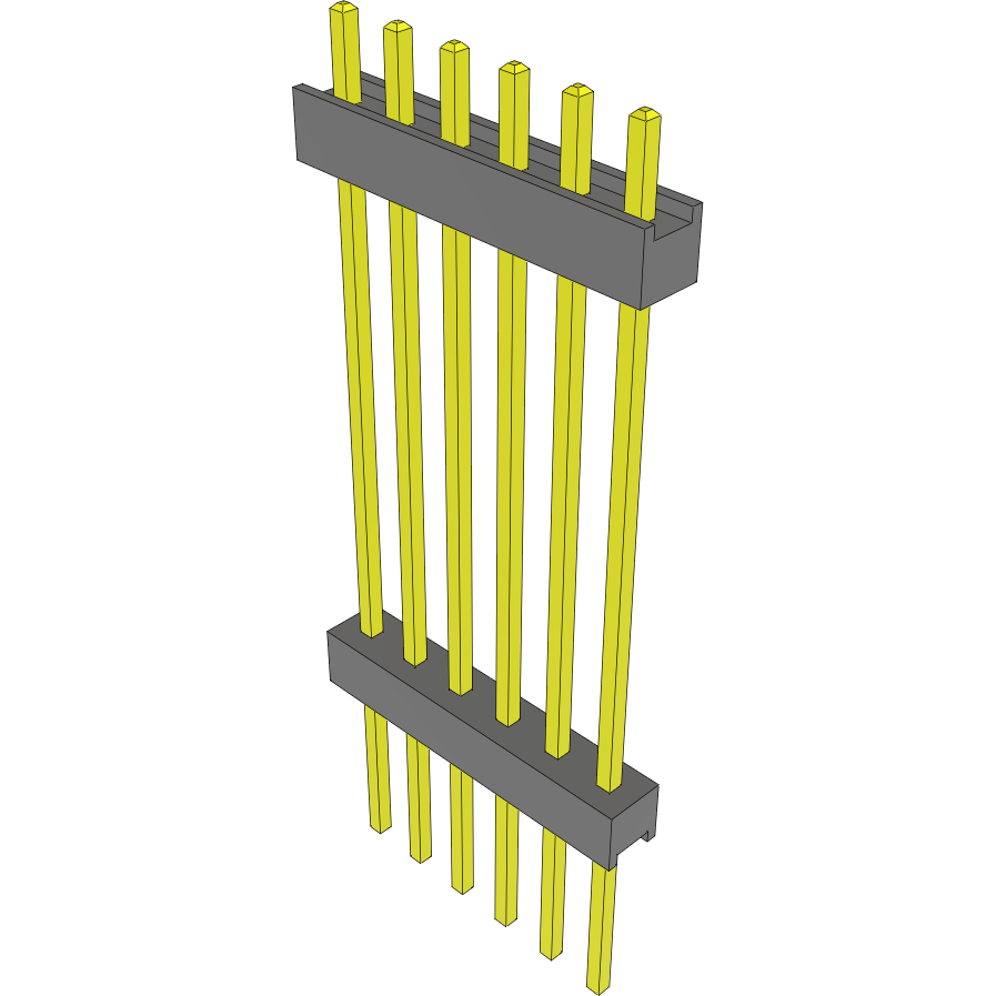 Samtec-EW-06-14-T-S-990 Connector Headers and PCB Receptacles Conn Board Stacker HDR 6 POS 2.54mm Solder ST Top Entry Thru-Hole Bulk