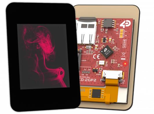 4D Systems-PIXXILCD-20P2-CTP-CLB Modules TFT 2in TFT 176x220Pixels RGB 460cd/m2 LED Backlight -20°C to 70°C Foam