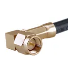 Conn SMA 0Hz to 18GHz 50Ohm Crimp RA Cable Mount PL Gold Over Nickel Single