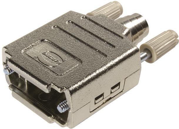 HARTING-09670250425 Schrumpfbalgenadapter Shell Housing 180° B Shell Size Metallised Thermoplastic Threaded