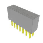 Conn Socket Strip SKT 14 POS 2.54mm Solder ST Top Entry Thru-Hole Bulk