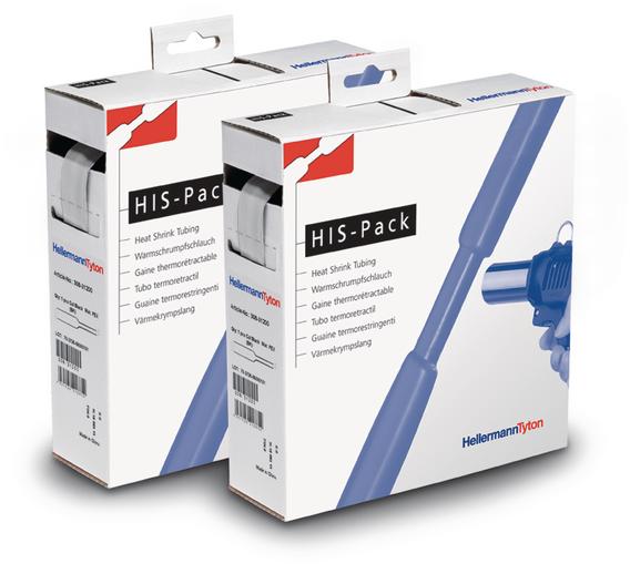 HellermannTyton-300-30953 Wärmeschrumpfende Produkte Heat Shrink Tubing ST Cross-Linked Polyolefin Transparent Thin Box