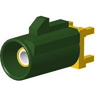 Amphenol RF-FA1-NESP-PCBD6 Raccordement FR Conn SMB 0Hz to 6GHz 50Ohm Solder RA Thru-Hole PL Gold Over Nickel Tray