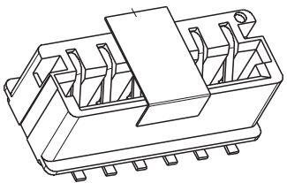 KYOCERA AVX Components Corporation-009159006551906 Estremità scheda connettore Conn Card Edge SKT 6 POS 2mm Solder ST SMD T/R