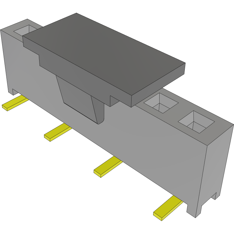 Samtec-MMS-107-02-L-SV-P Piastre connettori e prese PCB Conn Socket Strip SKT 7 POS 2mm Solder ST Top Entry SMD Tube