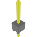 Conn Unshrouded Header HDR 1 POS Solder ST Top Entry Thru-Hole