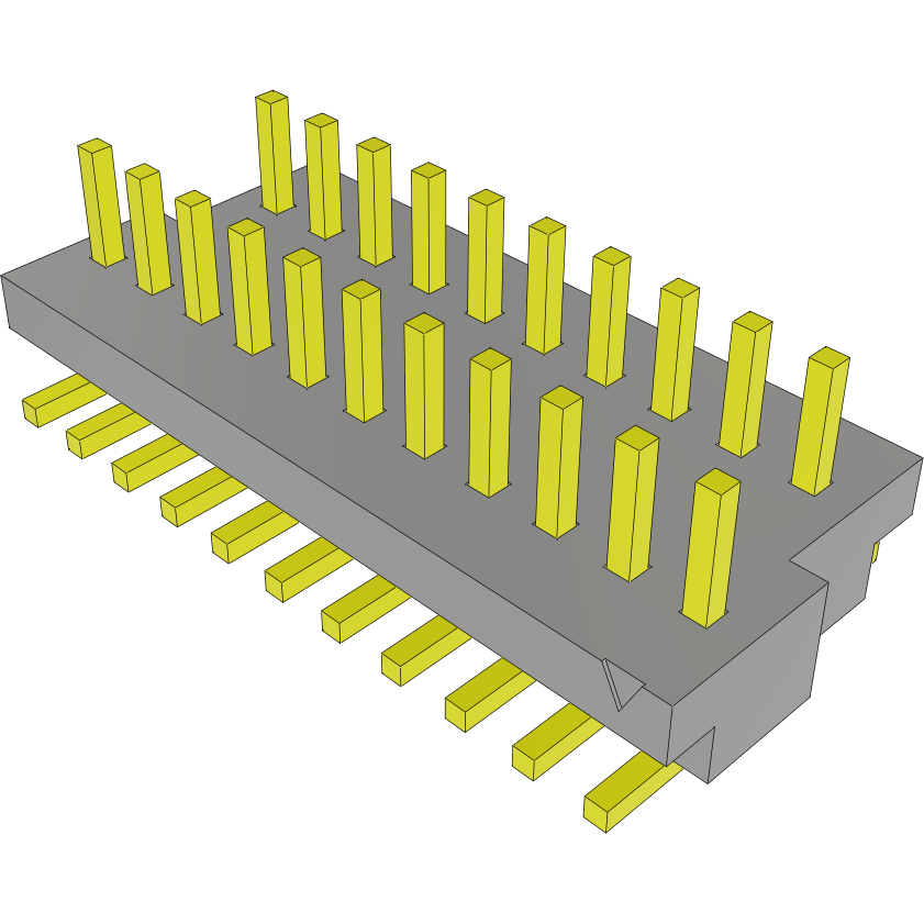 Samtec-BKT-121-01-F-V-A Steckverbinderleisten und Leiterplattenbuchsen Conn Unshrouded Header HDR 21 POS 1mm Solder ST SMD Tube