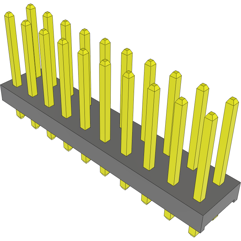 Samtec-MTMM-110-05-L-D-248 Steckverbinderleisten und Leiterplattenbuchsen Conn Unshrouded Header HDR 20 POS 2mm Solder ST Top Entry Thru-Hole Bulk