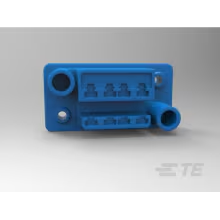 TE Connectivity-5172070-1 Einzeladersteckverbinder, Gehäuse Conn Housing RCP 8 POS 5mm Crimp ST Cable Mount Blue Box/Carton