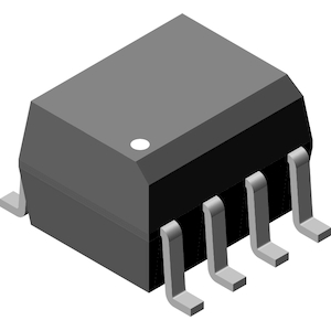 Vishay-IL205AT Fotoacopladores de salida fotovoltaica y transistores Optocoupler DC-IN 1-CH Transistor With Base DC-OUT 8-Pin SOIC N T/R