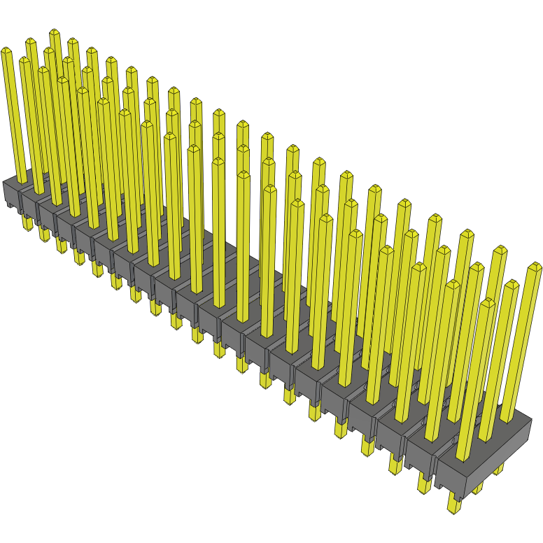Samtec-TSW-120-15-T-T Steckverbinderleisten und Leiterplattenbuchsen Conn Unshrouded Header HDR 60 POS 2.54mm Solder ST Top Entry Thru-Hole Bulk