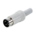 Conn Circular DIN PIN 3 POS ST Cable Mount 3 Terminal 1 Port