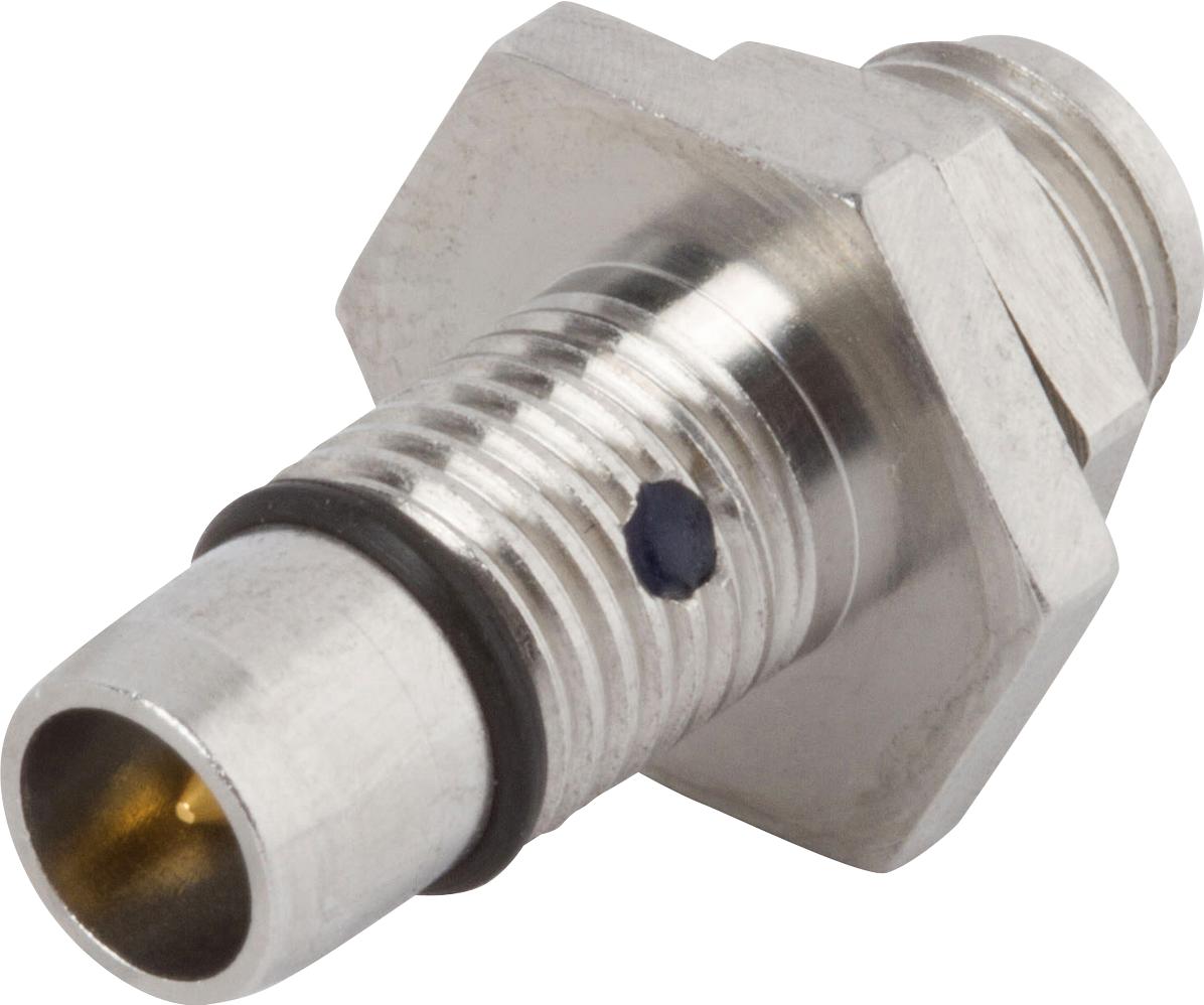 Amphenol SV Microwave-SF1158-6001 RF-Steckverbinder Conn BMA-SMA Adapter 0Hz to 18GHz 50Ohm ST Panel Mount M/F Gold Over Nickel Tray