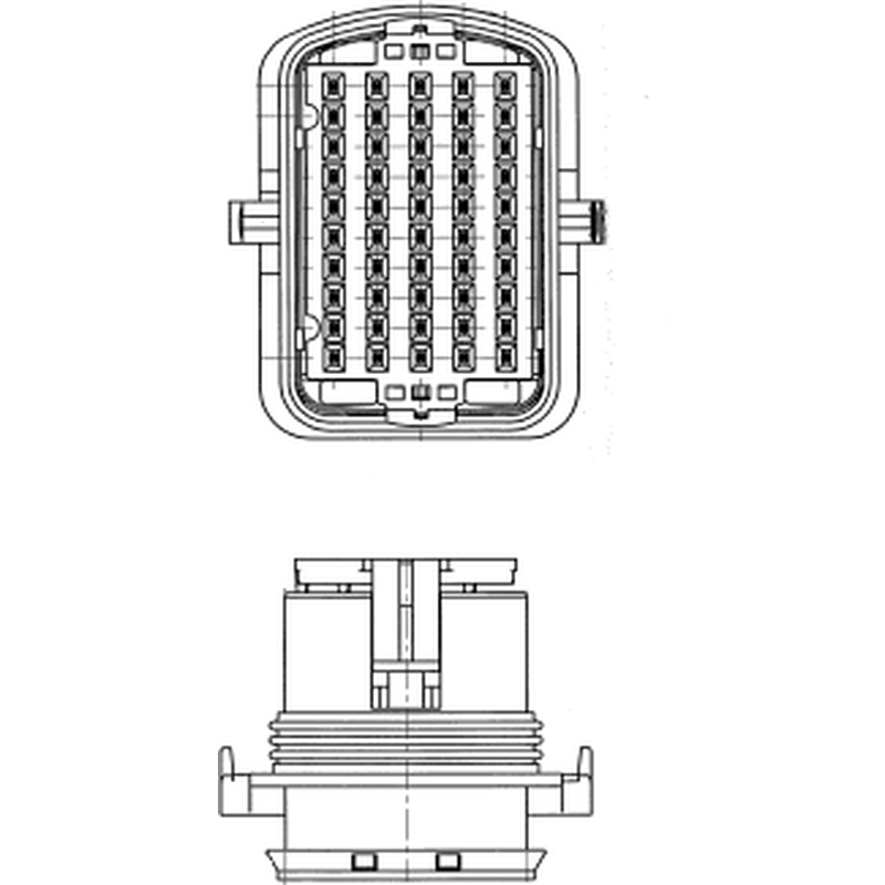 Delphi-33522478 Einzeladersteckverbinder, Gehäuse 50 Way F SICMA 1.5 Sealed Connector Natural