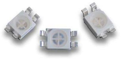 Kingbright America LLC-AAA3528RBGS/08-09 LED LED Tri-Color Blue/Green/Red 460nm/515nm/645nm 4-Pin SMD T/R