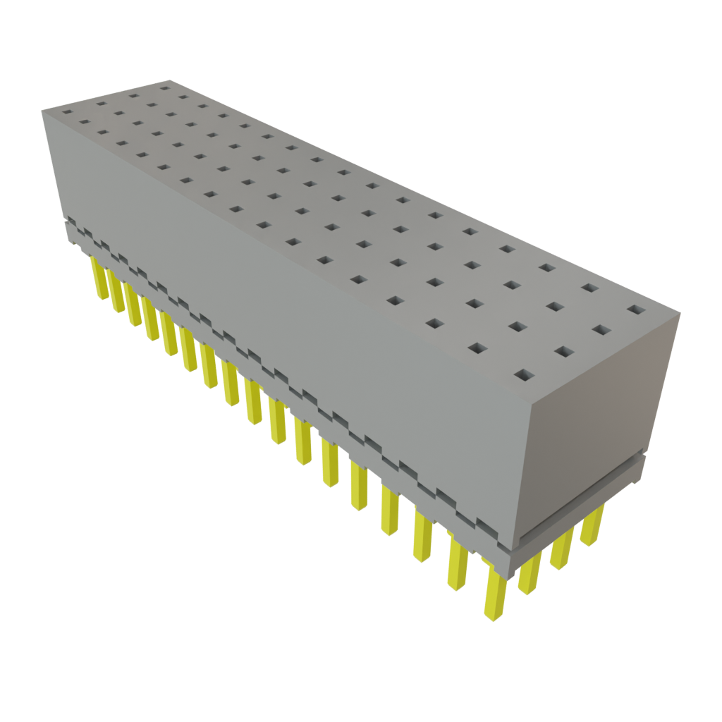 Samtec-ESQT-117-03-G-Q-310 Piastre connettori e prese PCB Conn Elevated Socket SKT 68 POS 2mm Solder ST Top Entry Thru-Hole Tube