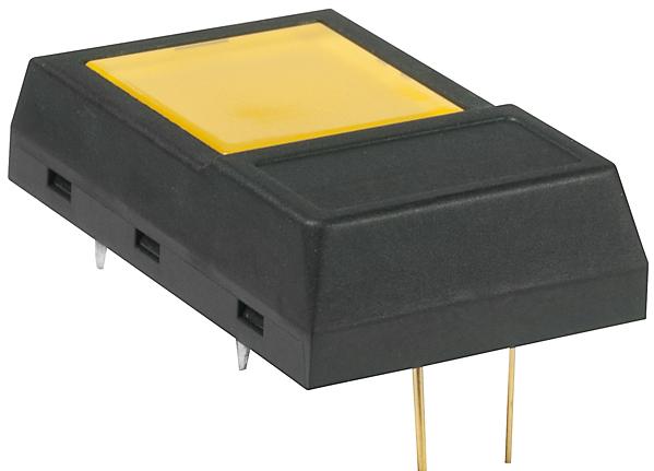 NKK Switches-JF15AP1EE Conmutador táctil Switch Tactile OFF (ON) SPST Flush Square Button PC Pins 0.05A 24VDC 500000Cycles 3N Thru-Hole