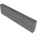 Conn Elevated Socket SKT 50 POS 2.54mm Solder ST Top Entry Thru-Hole Tube