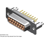 Conn D-Sub F 37 POS 1.42mm Solder ST Thru-Hole 37 Terminal 1 Port Carton