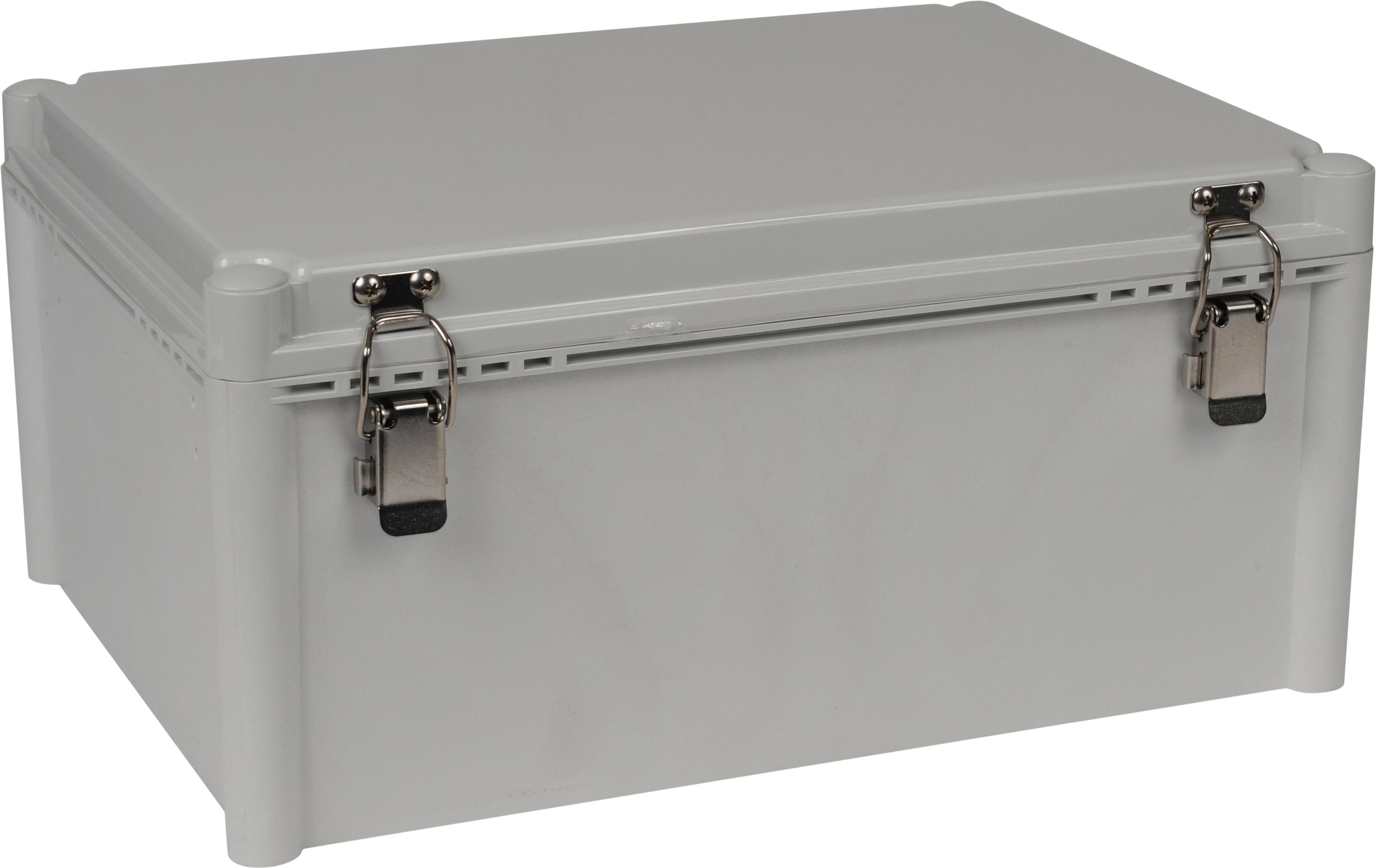 Bud Industries-PTH-22456 Kästen, Gehäuse und Gestelle Light Gray Polycarbonate Wall Mount NEMA Box