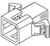 Molex-03-06-7044 Einzeladersteckverbinder, Gehäuse Conn Housing PL 4 POS 3.68mm Crimp ST Cable Mount Black Bag