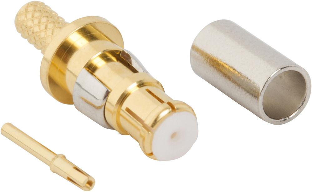 Amphenol RF-920-510P-51S RF-Steckverbinder Conn HD-EFI 0Hz to 6GHz 50Ohm Solder ST Panel Mount PL Gold Single