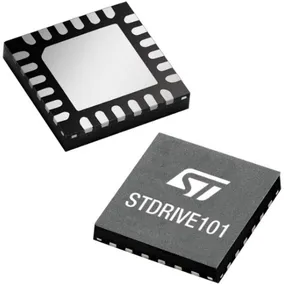 STMicroelectronics-STDRIVE101TR Gate driver e Driver di potenza Driver 3-OUT High Side/Low Side Half Brdg 24-Pin VFQFPN EP T/R