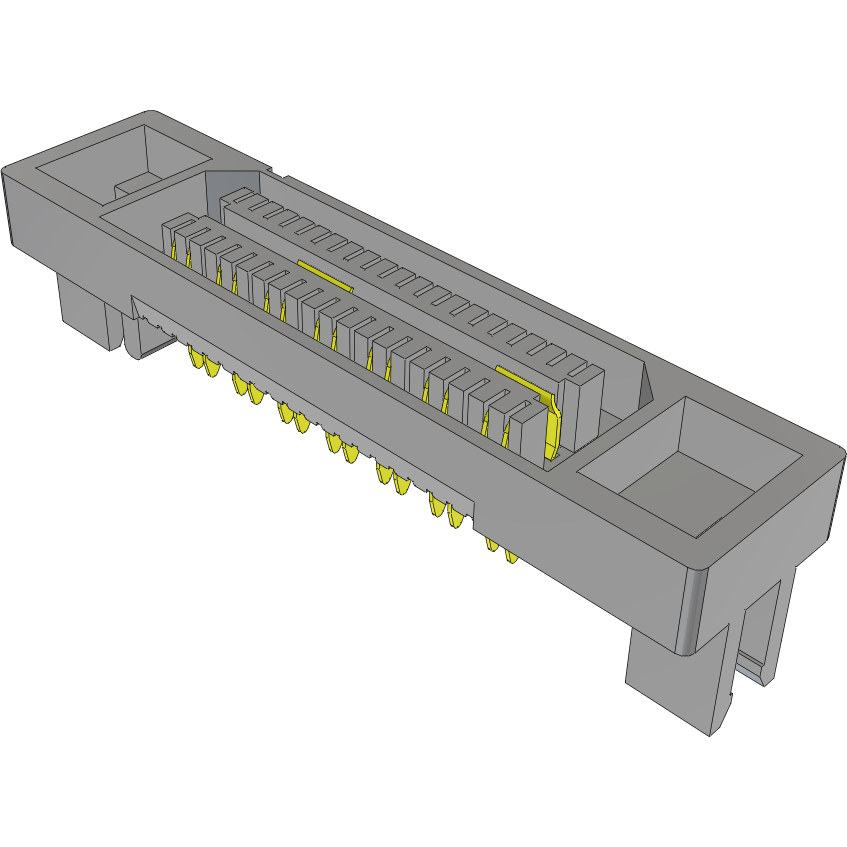 Samtec-QSE-014-01-F-D-DP-EM2 Steckverbinderleisten und Leiterplattenbuchsen Conn Socket Strip SKT 28 POS 0.8mm Solder ST Edge Mount Tray