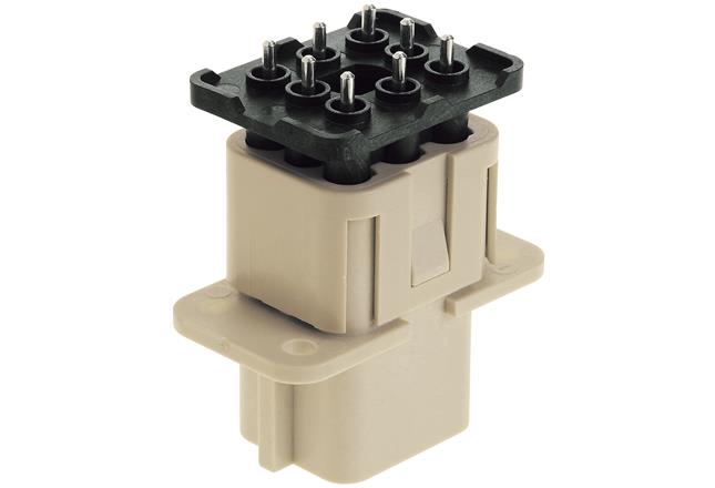 HARTING-09120089901 Steckverbinderleisten und Leiterplattenbuchsen Conn Unshrouded Header M 8 POS 7.5mm Solder ST Thru-Hole