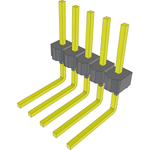 Conn Unshrouded Header HDR 5 POS 2.54mm Solder RA Side Entry Thru-Hole Bulk