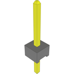 Conn Unshrouded Header HDR 1 POS Solder ST Top Entry Thru-Hole Bulk