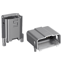 Samtec-AMF6-02-S-K-TR Connector Telephone and Telecom Conn QSFP F 8 POS 0.635mm Solder ST SMD 8 Terminal 1 Port T/R